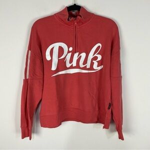 PINK Victoria's secret quarter zip pullover sweatshirt Pink